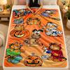 Flannel BlanketGarfield Warm Soft Throw Blanket for Indoor Sofa Bed Living Room Use