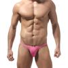 Menns elastiske stramt lav midje Ensfarget sexy shorts Ice Silk Briefs