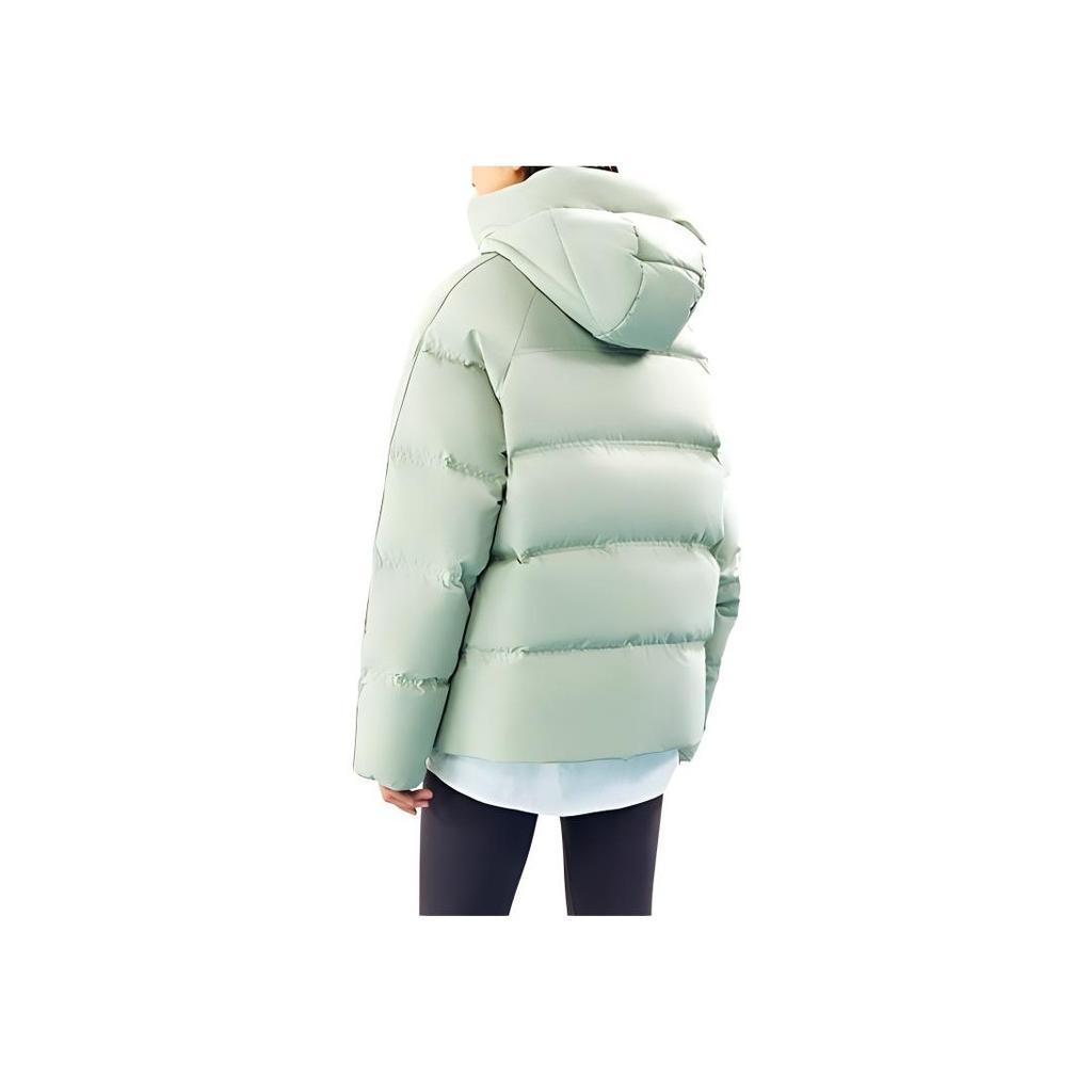 Anta Life Series Solid Color Zipper Hooded Comfortable Breathable Versatile Casual Down Jacket Women Outerwear Blue 162448902N-2