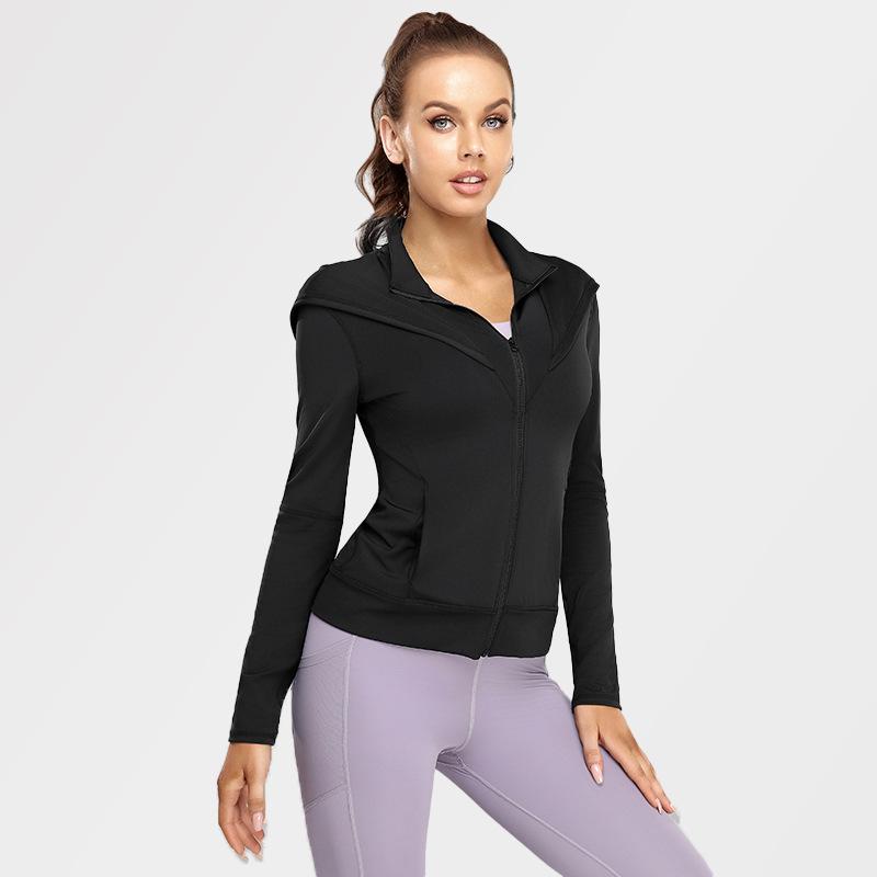 Women's Air Layer Hooded Jacket & Casual Loose Sportswear Set