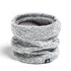 Sciarpa a collo in maglia tinta unita per uomo e donna Unisex Fodera in pile Autunno Inverno Sciarpe calde per il collo Spessa Bufanda Sciarpa-maschera Anello Sciarpa