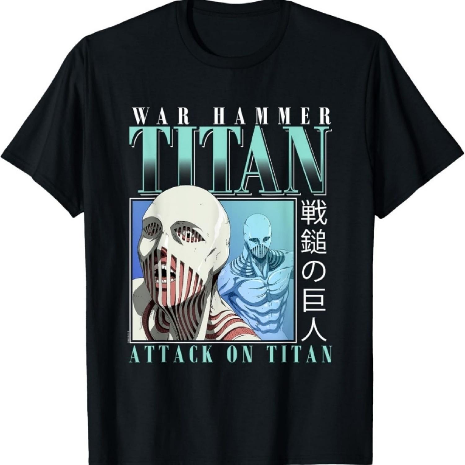 

Атака Титанов 4 сезон Боевой Молот Коллаж 90-х Аниме Футболка XXXXXL чёрный