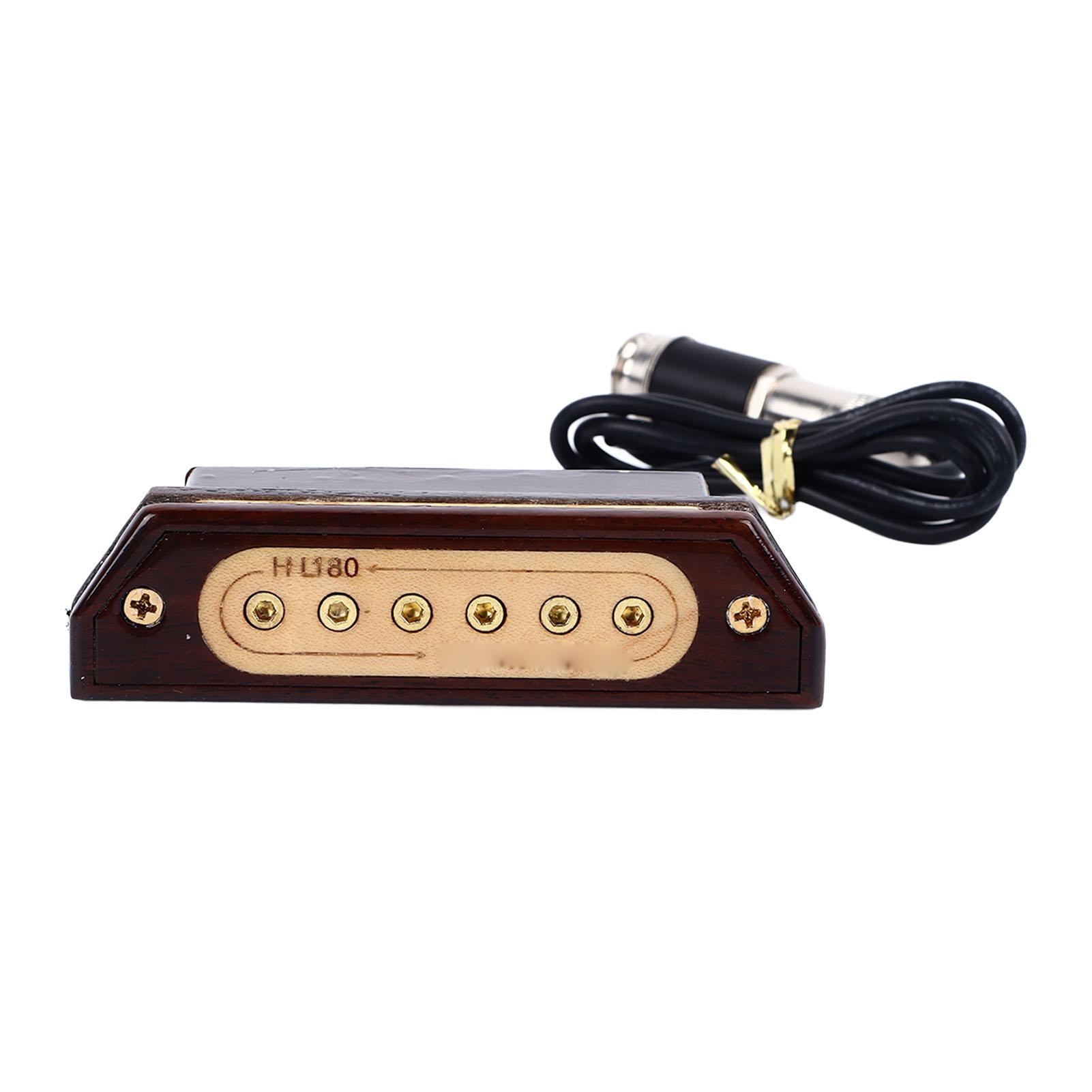 

Звукосниматель для резонаторного отверстия, не требующий пробивки, регулировка громкости и тона для акустической гитары, аксессуары для инструментов GMB307 коричневый