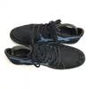 Diesel Lightweight Breathable Mesh Leather Sneakers Black X Blue Size USA9 (27.0cm)(USED)