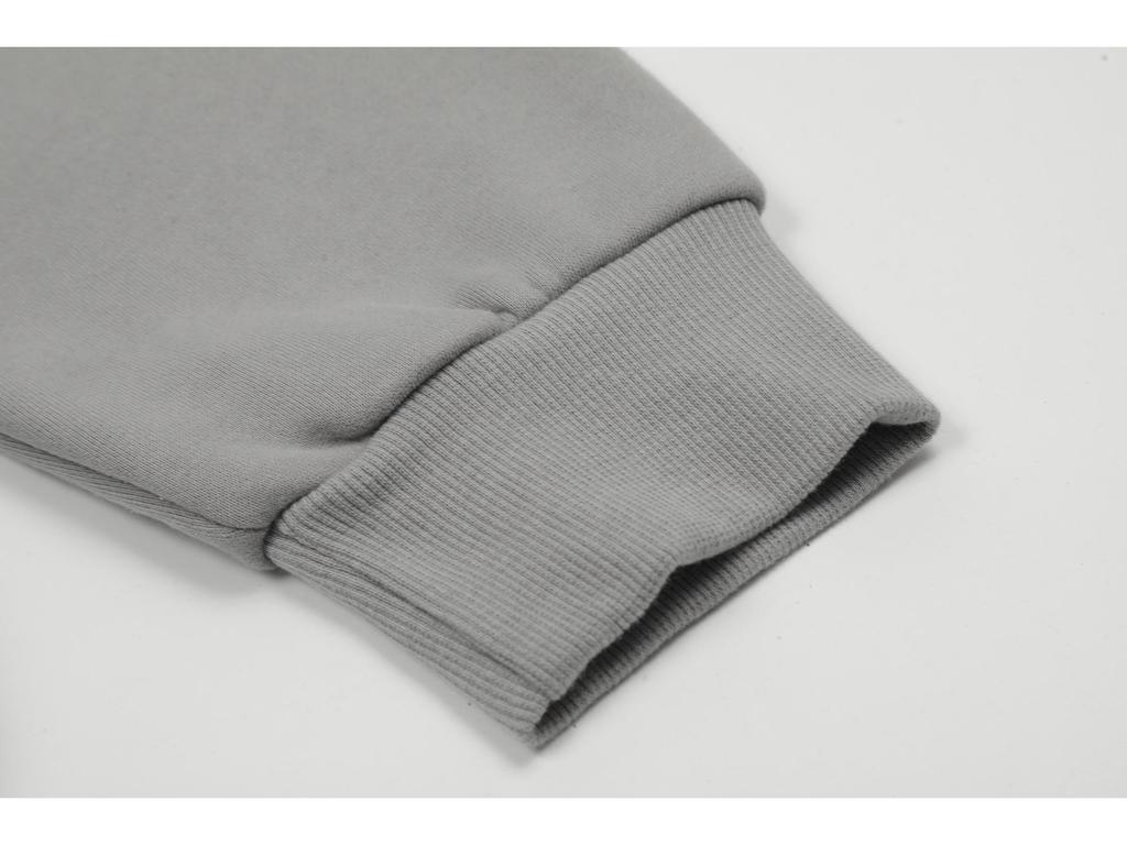 Set Casual de Jogging cu Imprimeu Inimă Carsicko High Street: Hanorac și pantaloni de trening din catifea pentru cupluri.