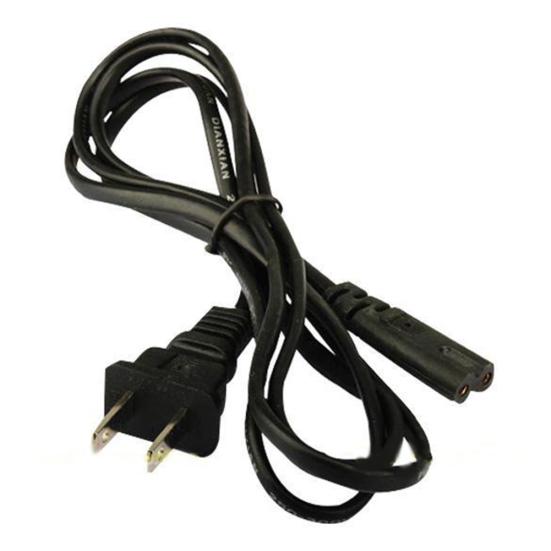 5ft US Plug 2-Prong Figure 8 AC Power Cord Adapter Cable for Sony PS2 PS3 Laptop