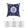 Supernatural Symbol Blue Pillowcover Home Decor Cushions Throw Pillow for Home Polyester Double-sided Printing Gift Idea