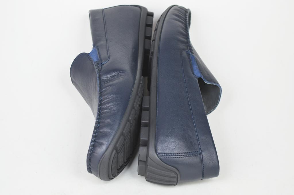 Mokasyny ikos 14423 40 Granatowa skóra