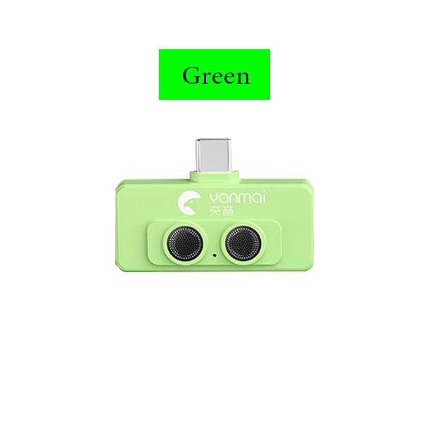 Portable Wireless Lavalier Lapel Microphone Dual-Microphone Plug and Play Mobile Phone Mic AI Noise Reduction for Vlog Live
