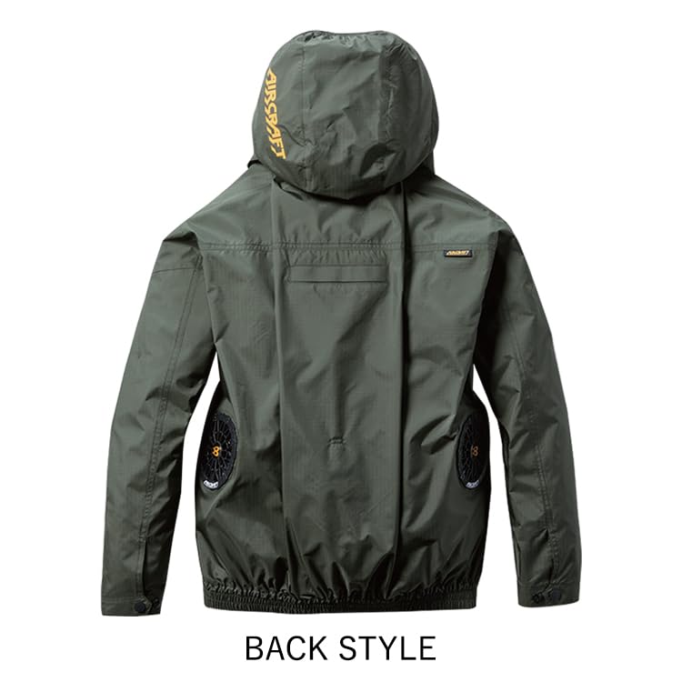 BURTLE Aircraft Long Sleeve Blouson AC2071 AIRCRAFT XL 35 Black (without fan)