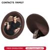 CONTACTS FAMILY Vintage Genuine Leather Desktop Picture Frame Children Family Lover Table Photo Frame