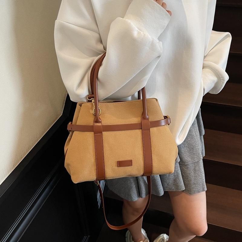 Fashion Daily Commuter Large Capacity Women's Handheld Underarm Bag New Canvas Women's Bag Tote Bag