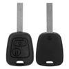 2 Button Car Key Fob Case Remote Key Cover with Groove Replacement Fit for Peugeot 307