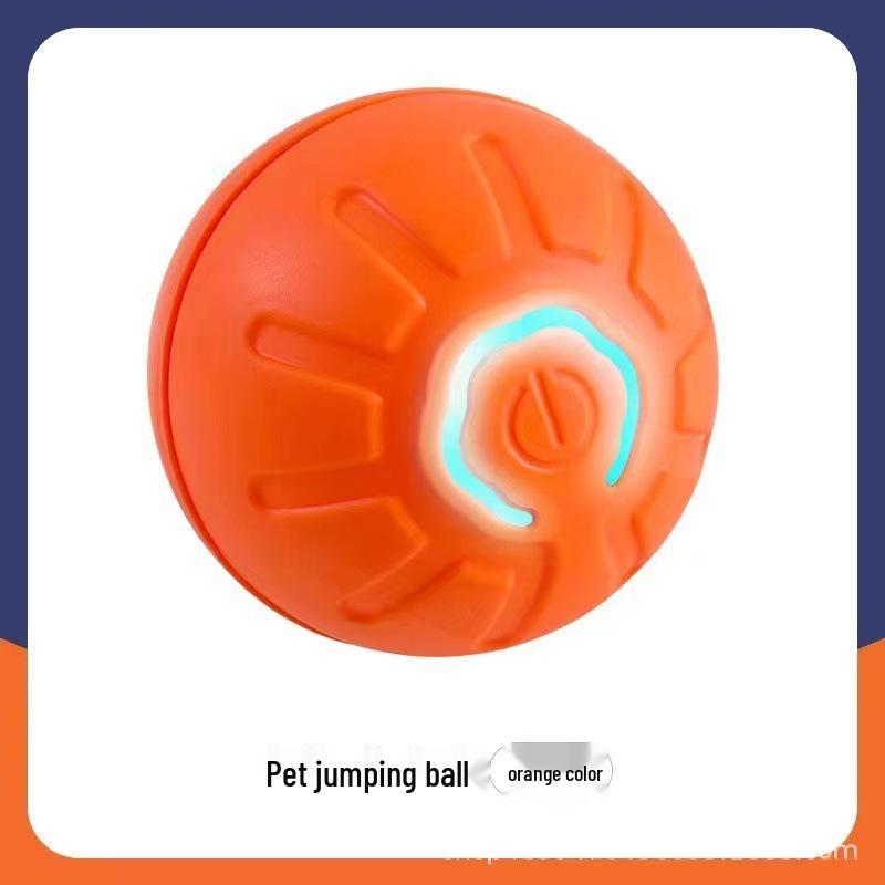 Cross-Border Pet Electric Bouncing Ball: Bite-Resistant Toy for Cat & Dog Boredom Relief