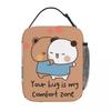 Serial Experiments Lain Meal Tote Retro Lunch Box For Women Picnic Compact Heat-keeping Cooler Bag Custom Tote Food Bags