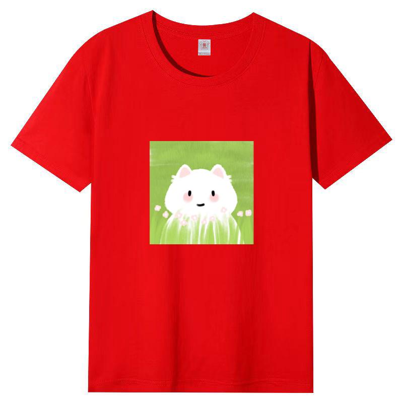 Summer New Short-sleeved T-shirt Female Loose Korean Women Cartoon Printing Half-sleeved Blouse