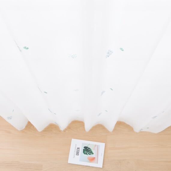 Nitori (NITORI) Lace Curtains RL008, Width 100cm x Length 108cm x 2 Panels, 7326307