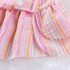 Puppy Princess Dress Striped Butterfly Skirt Pet Dog Outfit Soft Breathable Fabric Pet Skirts for Shih Tzu Fadou Corgi Teddy Bomei Bichon Frise