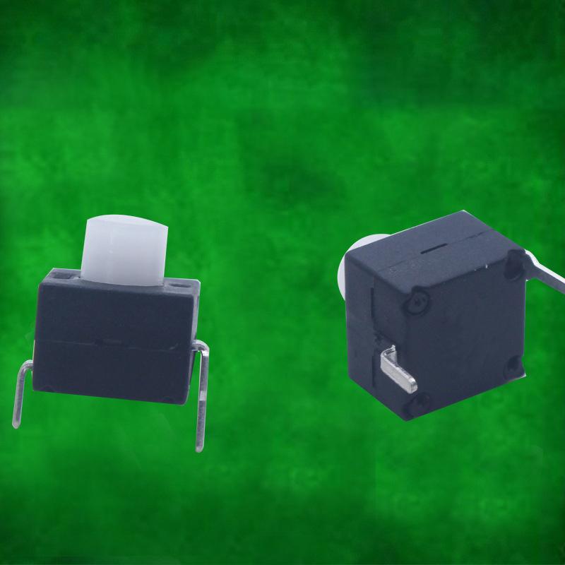 10Pcs 8*8*9.5Mm 2 Pin On Off Electric Push Button Switches Manual Reset Self-Locking Micro Flashlight Push Button Switch