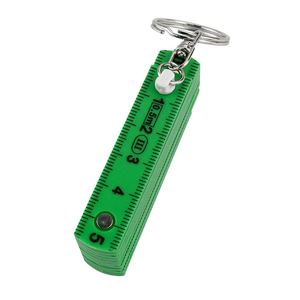 Portable 0.5M Plastic Folding Ruler ABS Construction Double Side Scale for Precise Measurement in Crafts Design