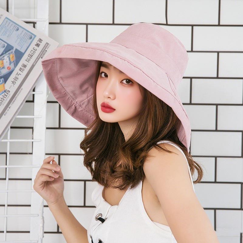 Hat Women's Summer Face Covering Sun Protection Hat Breathable Fisherman Hat Outdoor Warm Mountain Sun Protection Hat Big Brimmed Hat