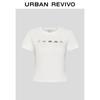 UR Damen Niedliches Haustier-Print Schlank geschnittenes Rundhals-T-Shirt