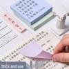 Morandi Colored Sticky Notes - Strong Adhesive, Small Strips for Students, Pure Color Memo Papers