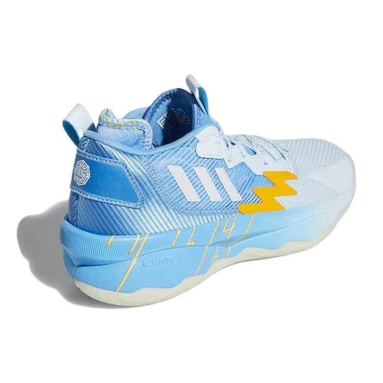 adidas Dame 8 Three Kingdoms Unisex Sneakers Blue Pantone Footwear-White HQ4504