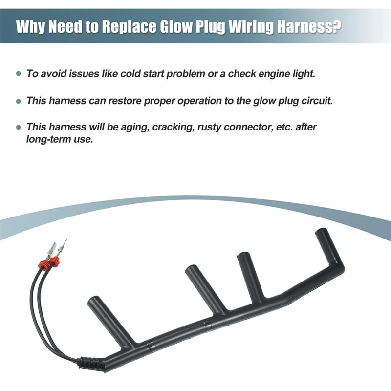 AUTO Glow Plug Harness 028971766 028-971-766 For Golf Jetta Passat 904-091 Glow Plug Wiring Harness