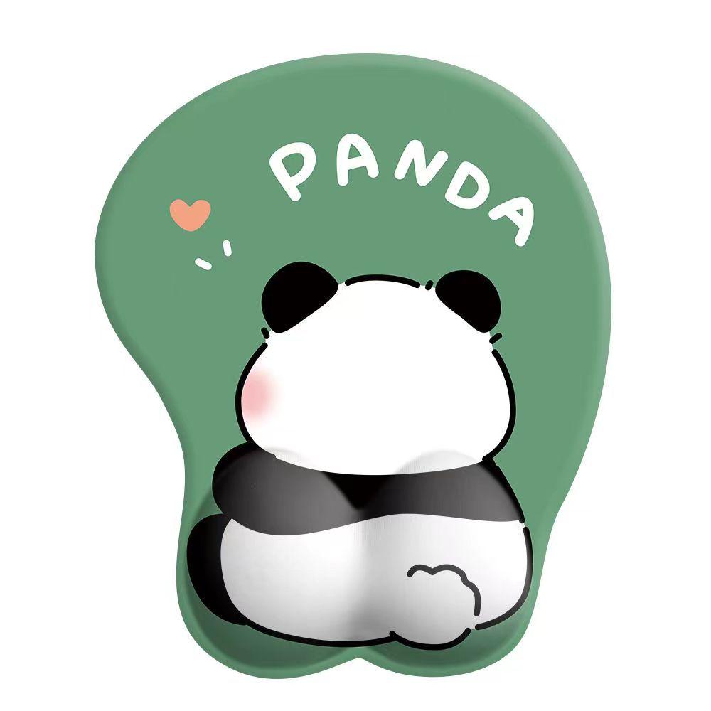 3D Cute Cartoon Silicone Wrist Rest Mouse Pad with Memory Foam