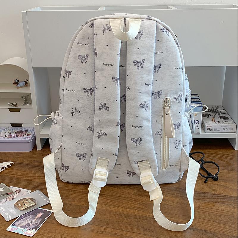 Schoolbag Girl Style High Value Korean Backpack Female Primary School Junior High School Student Campus Backpack Large Capacity Casual School Bag