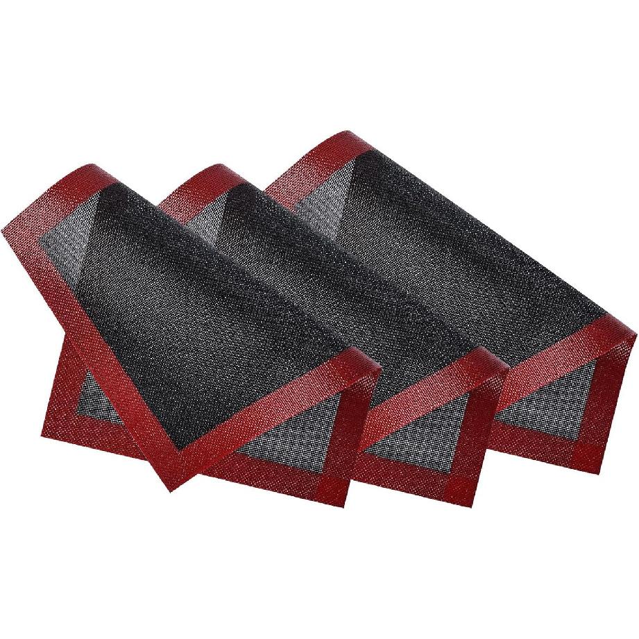 KitchenRaku Perforated Silicone Baking Mat, 15.7"x11.8" Reble Silicone Baking Sheets for Oven, Nonstick Bread Mat for Cookies, Macarons, Bread and