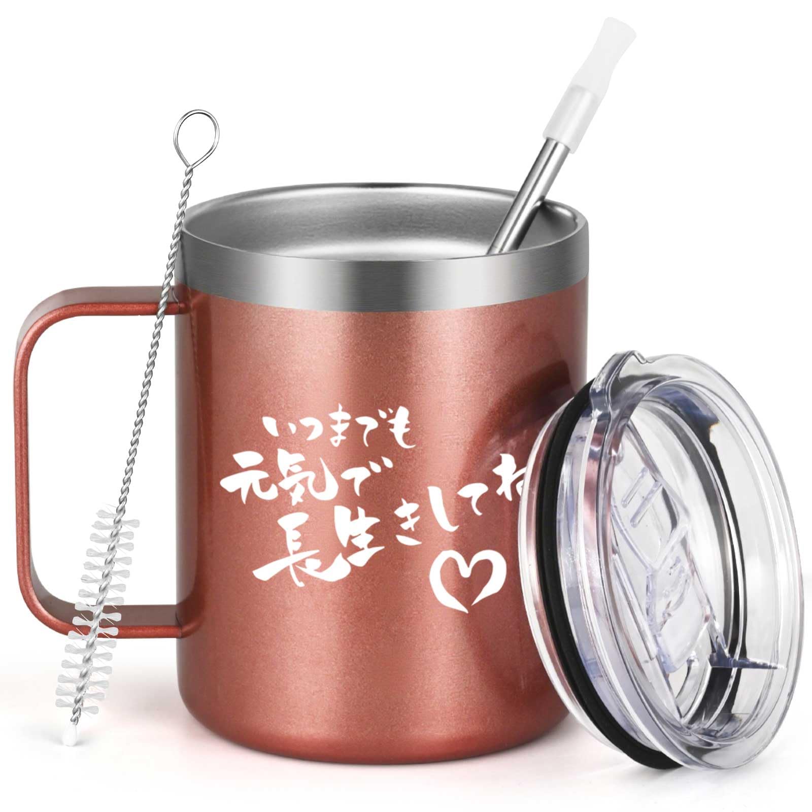 

Livole Stainless Steel Vacuum Insulated Mug with Lid, Keeps Hot or Cold, Perfect for Coffee, Tea, or Juice, Perfect as a Gift for Grandma, Grandma,