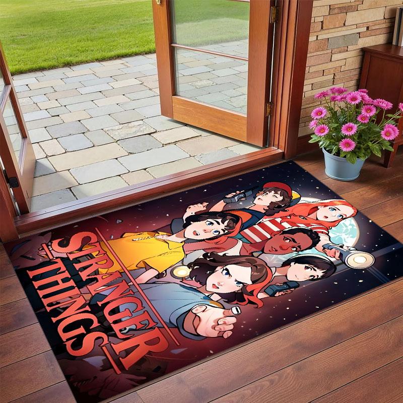 Crystal Velvet Rug Soft Non Slip Indoor Floor Mat Home DecorStranger Things