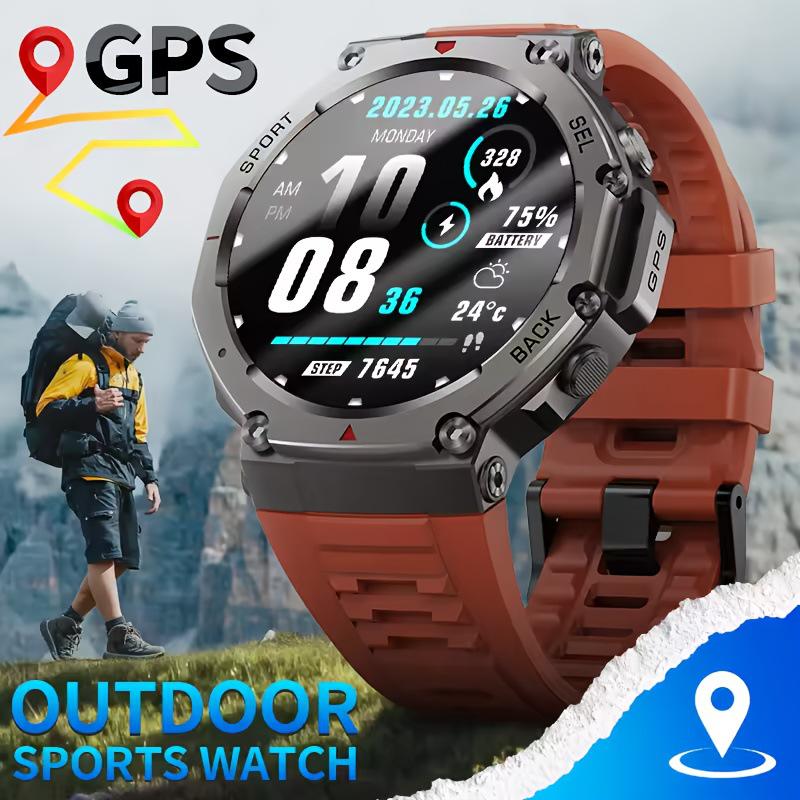 DM52 Smartwatch: Waterproof IP68, Bluetooth Calls, GPS Sport Tracker, Swimming-Compatible