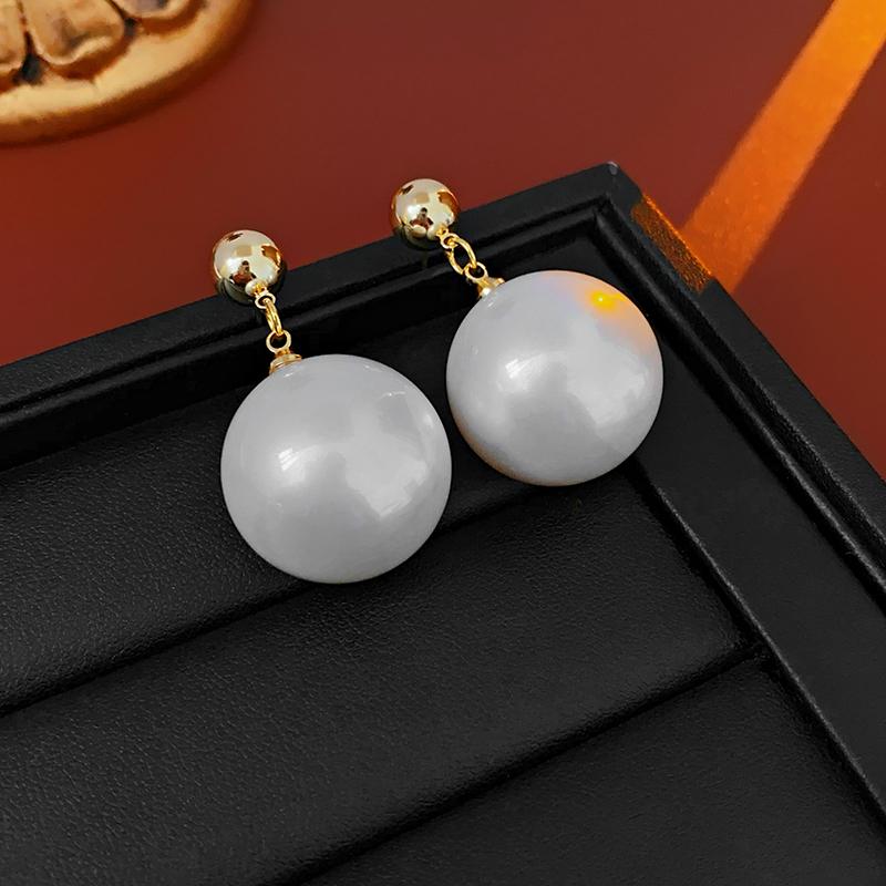 Exquisite Zircon Imitation Pearl Earrings Light Luxury French Stud Earring Elegant Party Bride Wedding Earring Jewelry Gifts K-