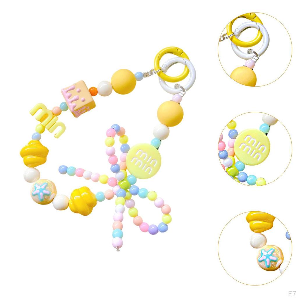 Beaded Keychain Beads Keyring for Party Tote Bag Anniversary