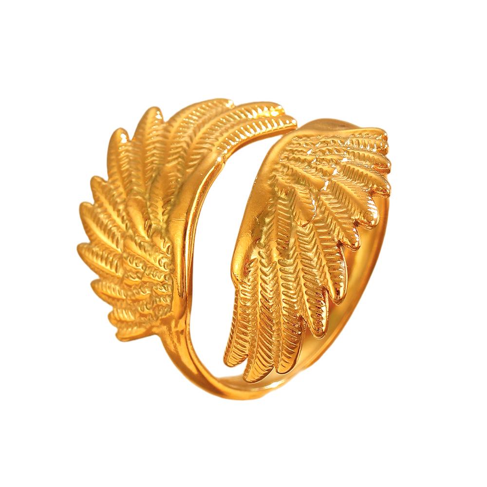 18K Gold European Dove Ring - Retro Stainless Steel Index Finger Jewelry