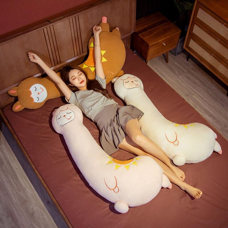 1 szt. 70/100 cm Piękne pluszowe zabawki alpaki Śliczne poduszki do spania wypchane lalki dla dzieci prezent urodzinowy dla dziecka