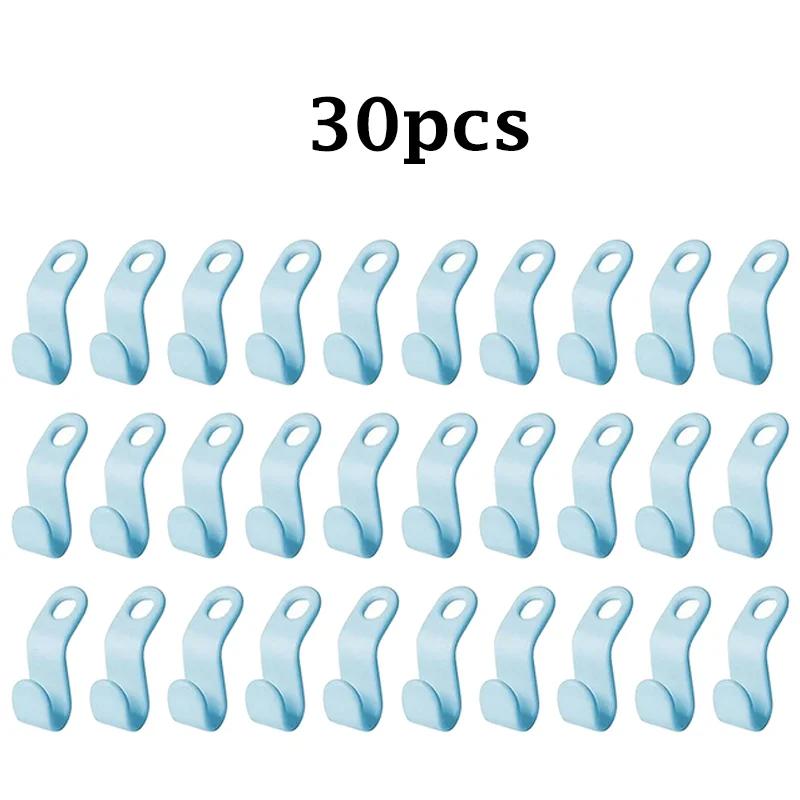 Mini Hanger for Wardrobe Connector Hangers Save Wardrobe Space Hook Up Cascading Plastic Coat Organizer Clothing Storage Home