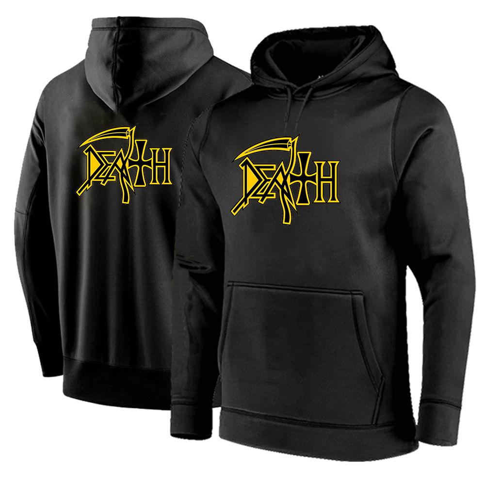 Death Rock Band Heavy Metal Printed New Men's Fashion Hoodies Comfortable Sweatshirts Harajuku Zipper Jackets Solid Color Coat