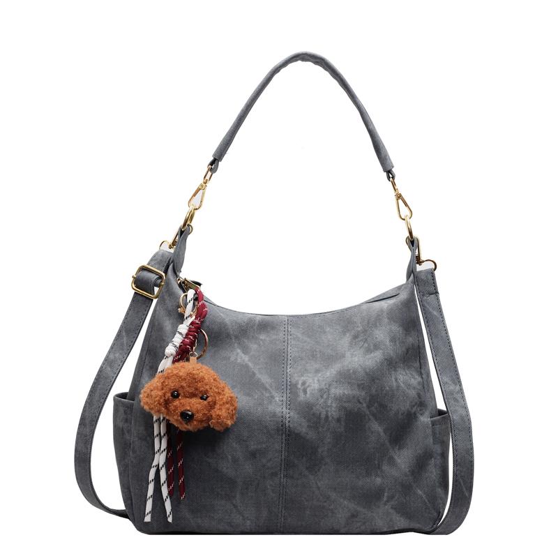 Large Capacity Tote Bag Women's Vintage Shoulder Crossbody Bag Underarm Bag