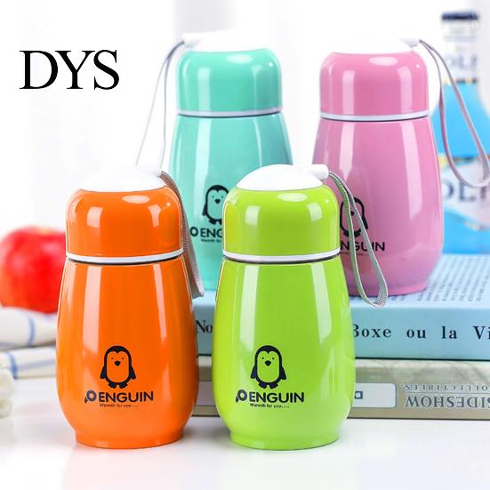 Water Bottle 300ML Vacuum Cup Food Grade Good Thermal Insulation Effect Stainless Steel Penguin for Home