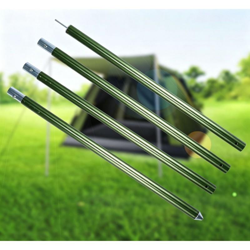 Aluminum Tent Pole Extension Rod 4-Section Telescopic Support Canopy Awning Doorway Outdoor Camping