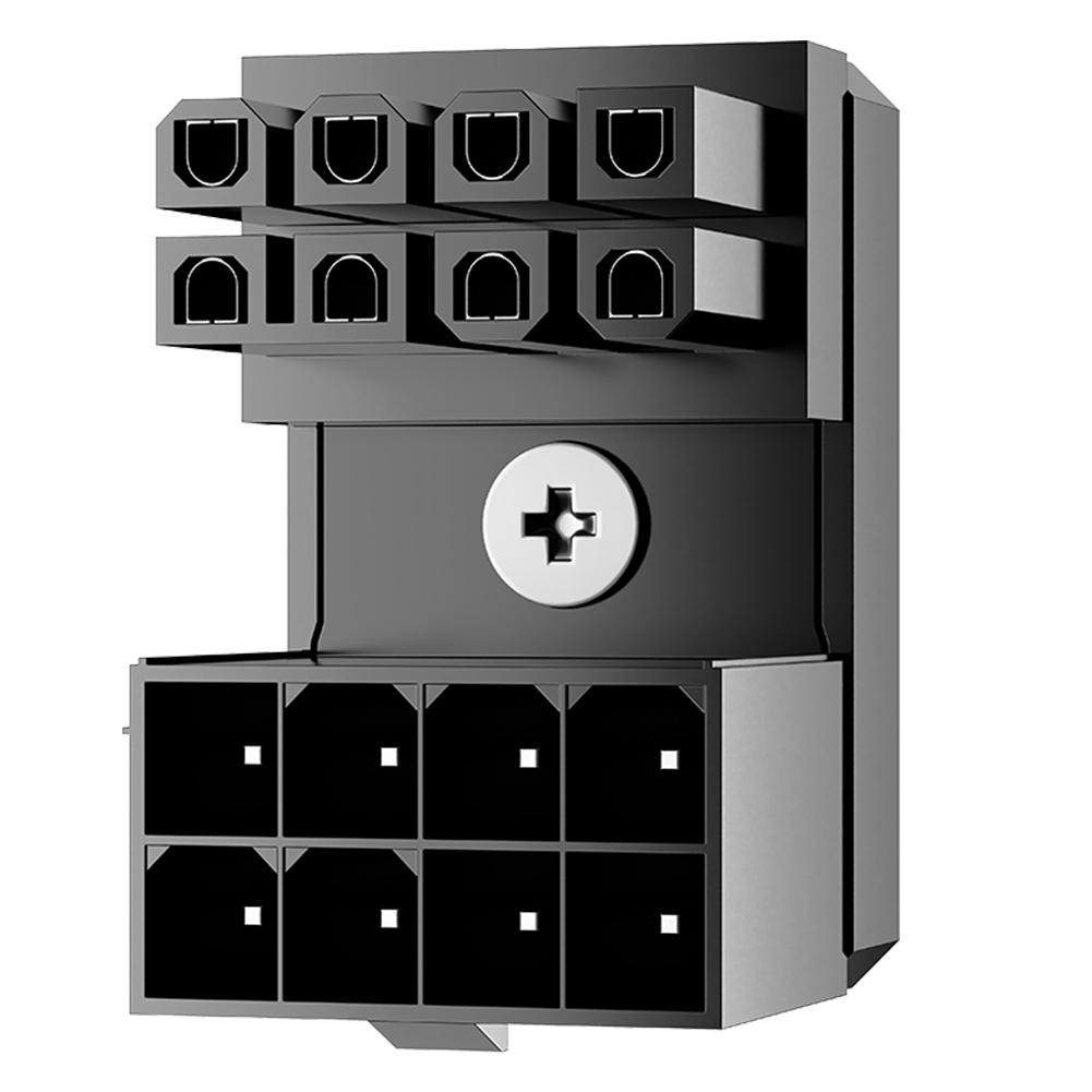 ATX 8Pin 180 Degree Angled Connector ATX GPU Adapter 8Pin 180 Degree Angled Power Steering Connector for Desktop Video Card