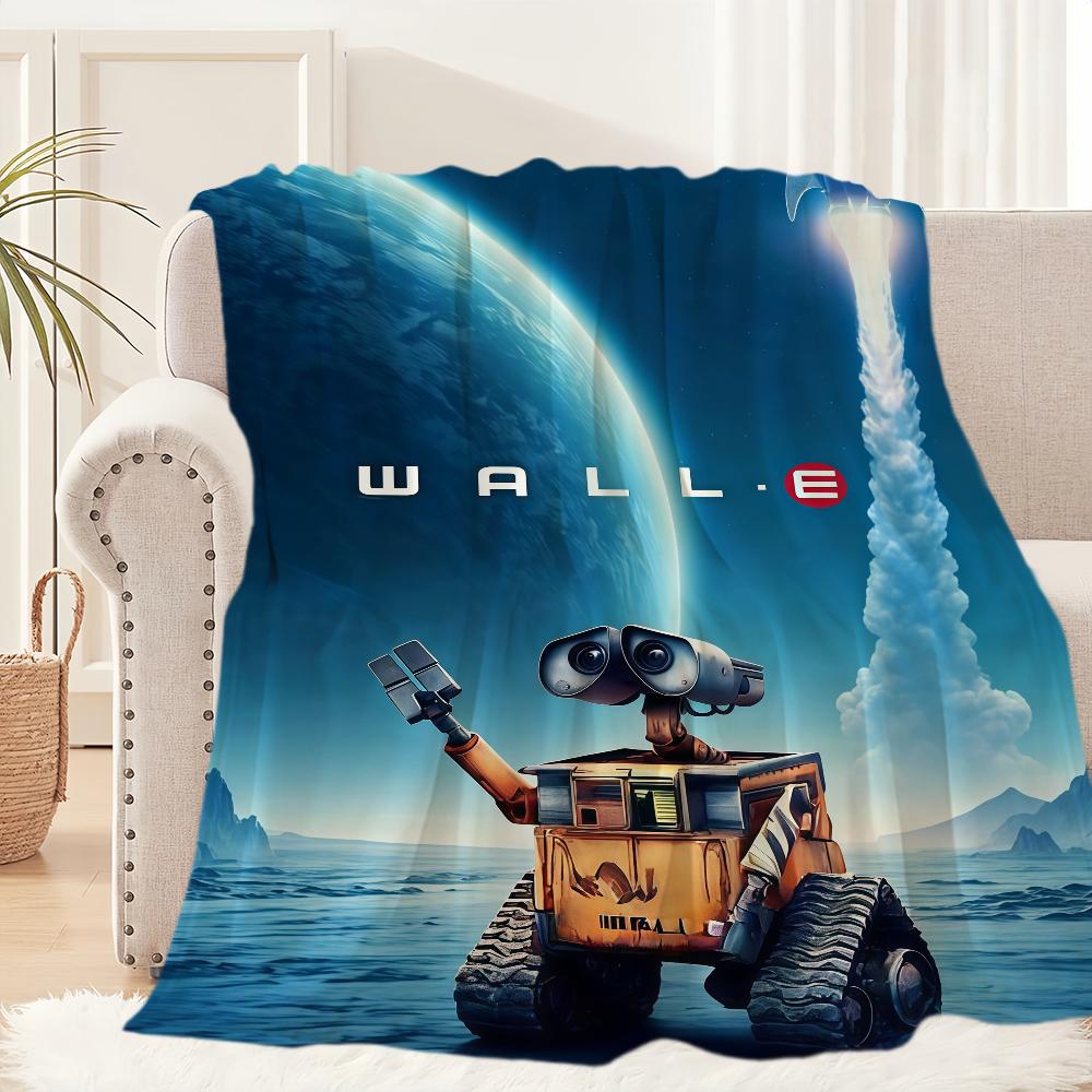 

Анимация W-Wall-E DSN Плед Плед для Дивана Дивана Путешествий Дома Пикника Фланелевый Плед подарок на день рождения Теплый Удобный 30x40in