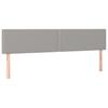 Vidaxl Bed Headboards, 2 Pcs, Light Gray, 90X5X78/88 Cm, Fabric