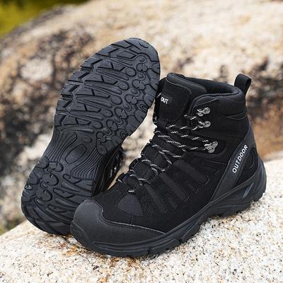 Men's Plus Size Anti Slip and Wear-resistant High Top Outdoor Field Training Boots Military Boots Hiking Shoes Hiking Shoes