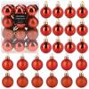 Shatterproof Christmas Baubles Red 3 Cm 24 Pcs.