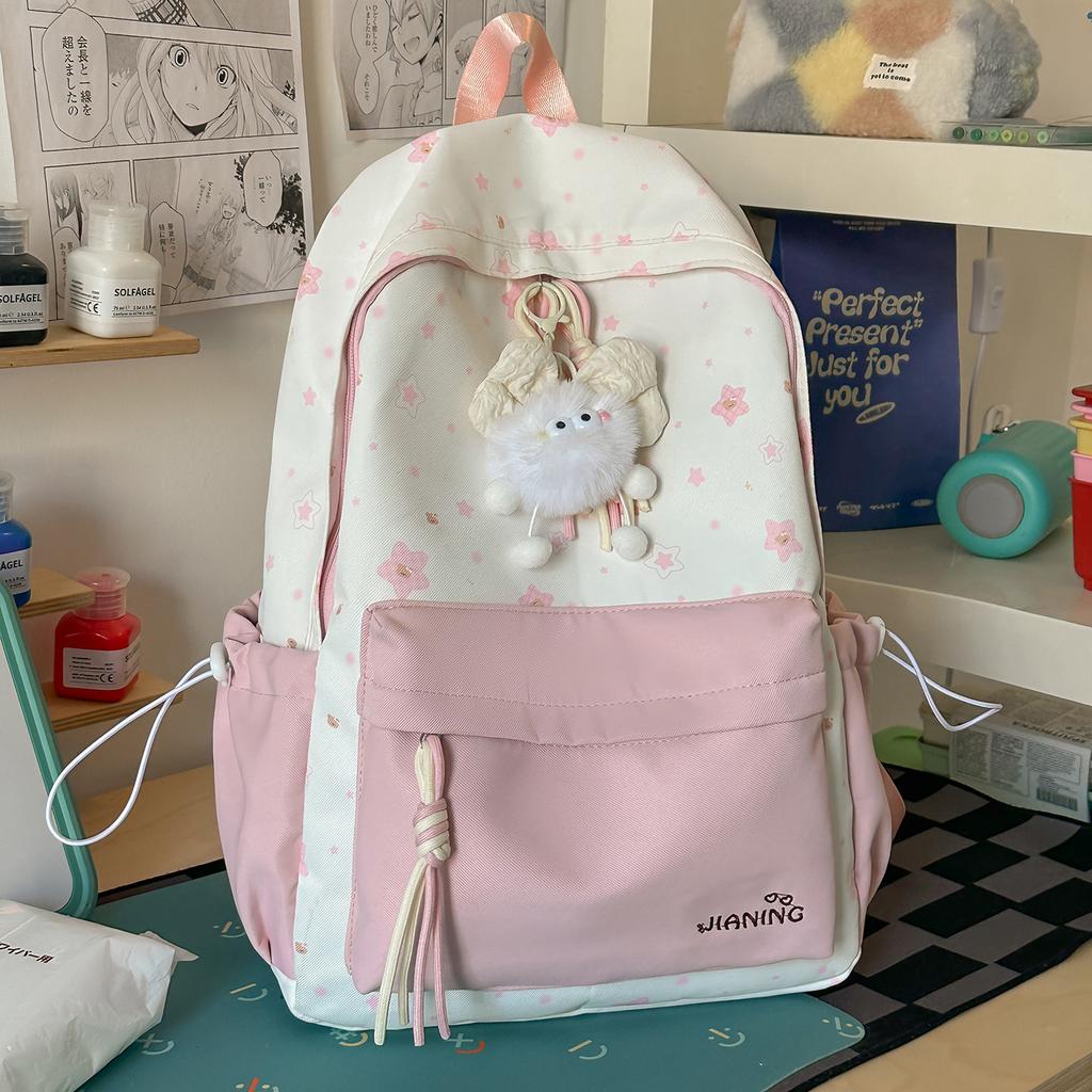 Schoolbag schoolbag for women's Japanese ins new high-value, fresh and sweet original wind backpack, light backpack for junior and high school 